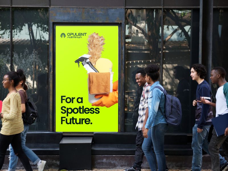 group-diverse-friends-walking-pass-art-exhibition-placard